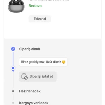 Hepsiburada Ürününün Kargoya Verilmemesi.