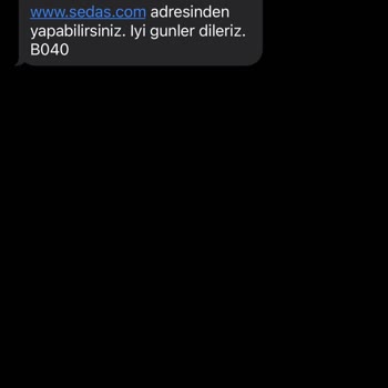 SEDAŞ Adres Güncellemesi Yapılmaması Hakkında