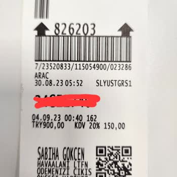 Sabiha Gökçen Havalimanı Abartılı Ve Hak Edilmeyen Otopark Ücreti Ve Oluşan Araç Hasarı