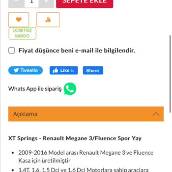 X-treme Tuning Xt-Spor Yay Ölçüler Farklı