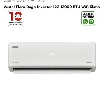 Vestel'in Eski Model Klima Göndermesi