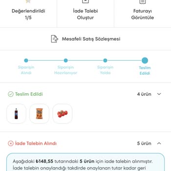 A101Kapıda Hiç Teslim Etmediği Ürünlerin Parasını İade Etmiyor.