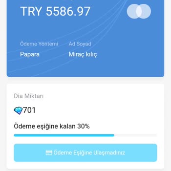 Diaminer Uygulamasından Para Çekemiyorum