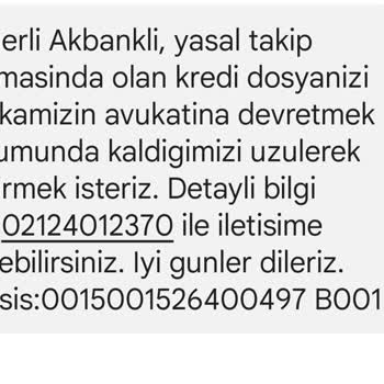 Akbank Avukata İntikal Eden Borç