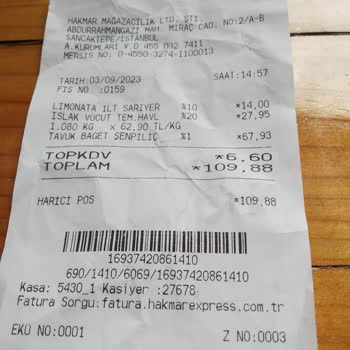 Hakmar Tavuk Baget Fiyatları.