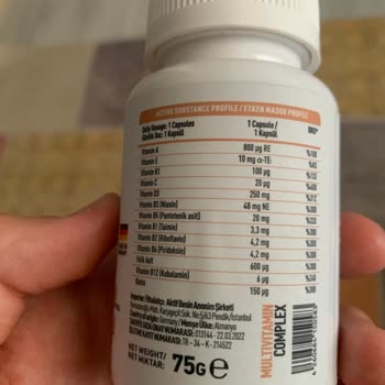 Hıq Nutrition (takehiq.com) Multivitamin Değerlerindeki Tutarsızlık