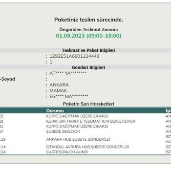 Kargo Teslim Problemi UPS Türkiye