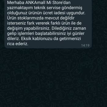 Xiaomi Garanti Değişim Verilen Ürün Elimizde Yok Deniyor