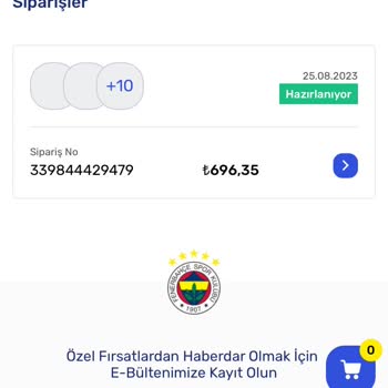 Fenerium Online Forma Teslimatı