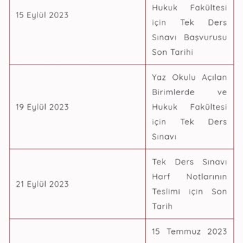 Anadolu Üniversitesi Tek Ders Sınavı