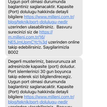 Millenicom Müşteri Hizmetlerine Ulaşamama