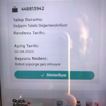 Beko Robot Süpürge Arıza Kaynaklı Değişim Süreci 2 Ay