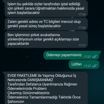 Evde Paketleme İşi Başvurusuyla İlgili Sorun