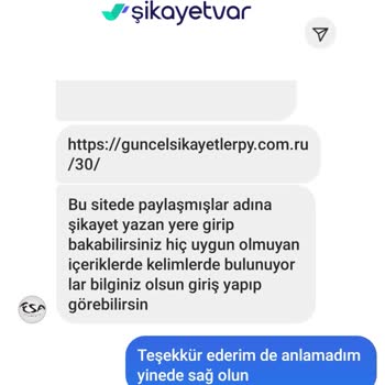 Guncelsikayetlerimiz.com Bilinmeyen Hesaptan Gelen Şikayetler