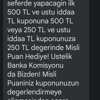 Misli Sözünü Tutmuyor. 500 TL Puanım?