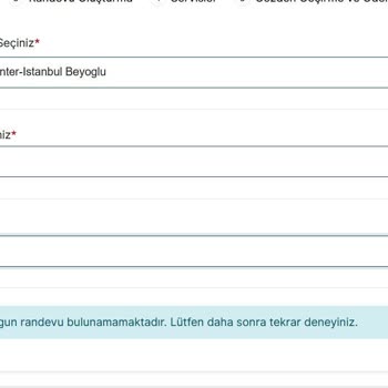 VFS Global Vize Randevusu Alınamıyor