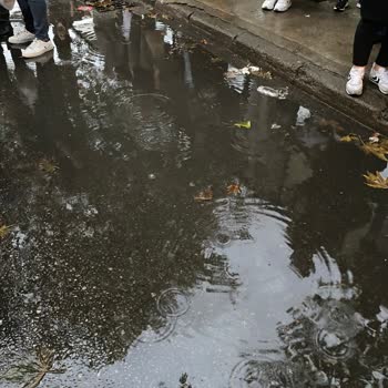 Trabzon Büyükşehir Belediyesi Yagmur Akarların Tıkalı Olması