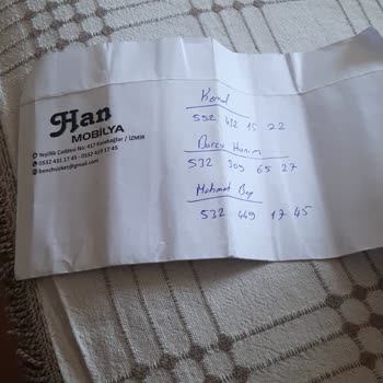 Han Mobilya (Karabağlar) Ürün Teslim Edilmemesi...
