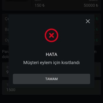 Rodosbet Kullanıcı Hesabımın Kısıtlanması ve Para Almama Sorunu