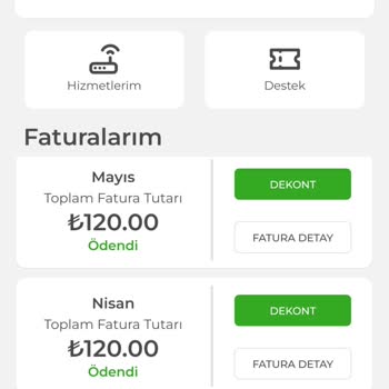 Gıbırnet Faturadaki Aylık Artış