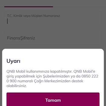 QNB Finansbank Ve Enpara Hesaplarıma Hiçbir Neden Kısıtlama Koydu