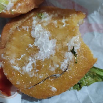 Burger King'den Aldığım Tavuk Burgerinde Kuş Tüyü Çıktı