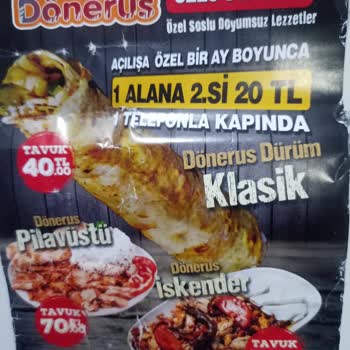 Dönerus Dağıtılan Broşür Dışı Fazla Para İsteniyor