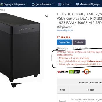 Gaming.gen.tr Starfield Sistem Hediyesi Sorunu