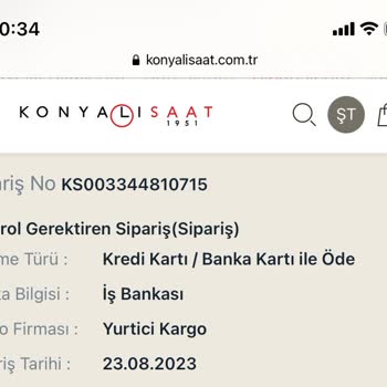 Konyalı Saat Stoklarında Olmayan Ama Stokta Görünen Saatin Satılması