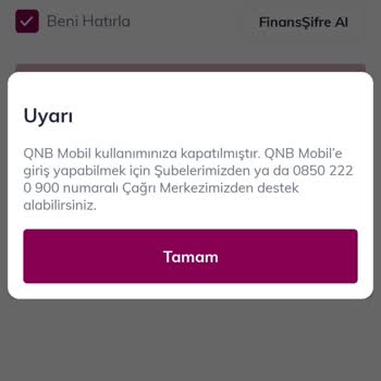 QNB Finansbank Hesabıma Kısıtlama Getirildi