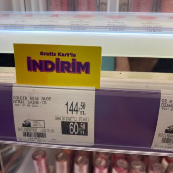Gratis Etiket Fiyat Farkı