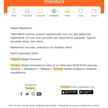 Trendyol Siparişim Yanlış Kişiye Verilmiş