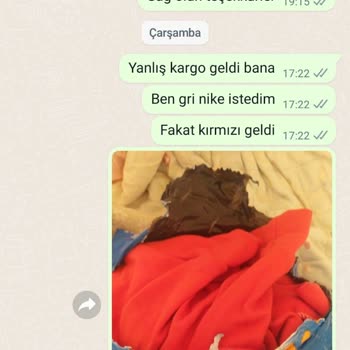 Choose Toptan Giyim (Unisextoptangiyim) Yanlış Gönderim Ve Sonrası Engel