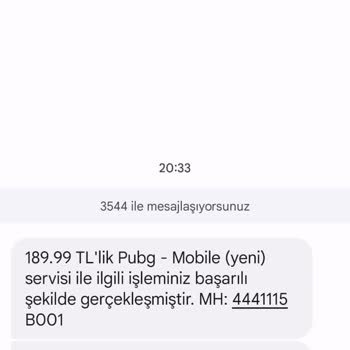 PUBG Mobile Haksız Ödeme