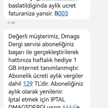 Vodafone Dmags Dergi Aboneliği