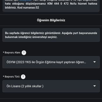 Sakarya Uygulamalı Bilimler Üniversitesi Pamukova MYO KYK Yurt Yok