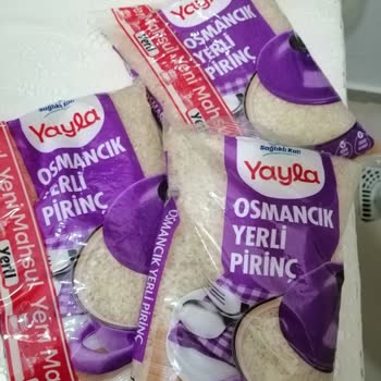 Yayla Bakliyat Hiç Açılmamış Paketteki Yayla Osmancık Pirinç Güvelenip Kurtlanıyor