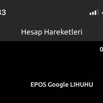 Yapı Kredi Banka Kartından Google Epos İsimli Habersiz İşlem Yapılması