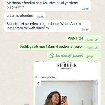 Su Butik Seda Tutulmaz Şikayet