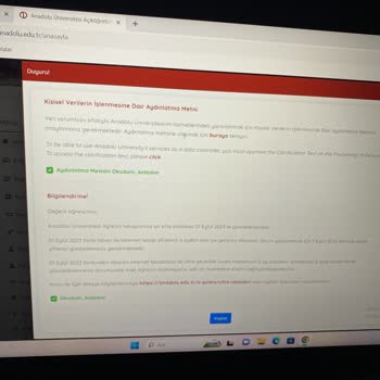 Anadolu Üniversitesi Şifre Sisteme Giriş Yapamıyorum