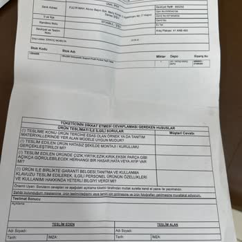 Yataş Yatak Değişim Talebi