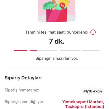 Yemeksepeti Çok Geç Gelen Sipariş