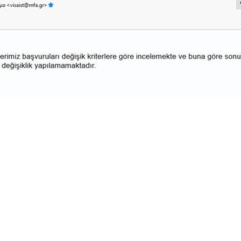 Yunanistan Vize Başvuru Reddi Kosmos Vize Hizmetleri