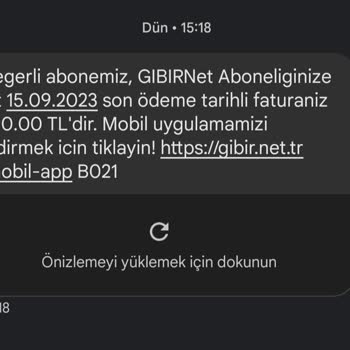 Gıbırnet Fatura Zammı