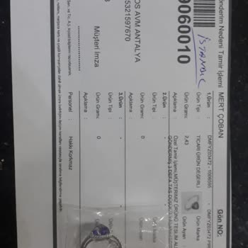 Atasay Kuyumculuk Pırlanta Yüzük Memnuniyetsizlikleri