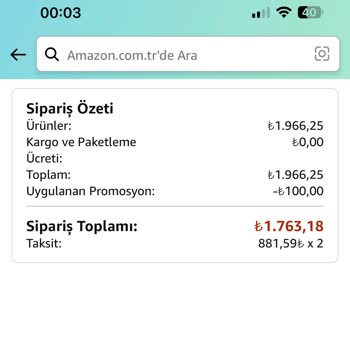 Amazon Sepette Fiyat Farkı Ve Ödeme Problemi, Zaman- Ücret Mağduriyeti