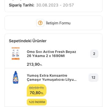 Migros Sanal Mağaza İptal Sebebi