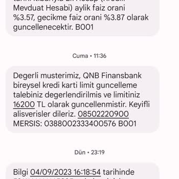 QNB Finansbank Kredi Kartımdan Bilgim Dahilinde Olmayan Para Çekimleri