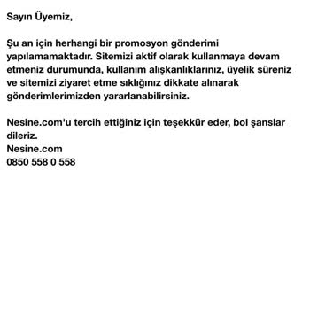 Yıllardır Üyesi Olduğum Nesine Bonus/Promosyon Vermiyor