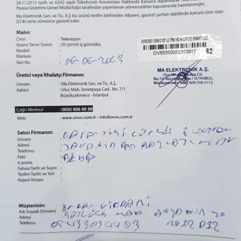 Onvo TV Servis Ve Değişim Sorunu